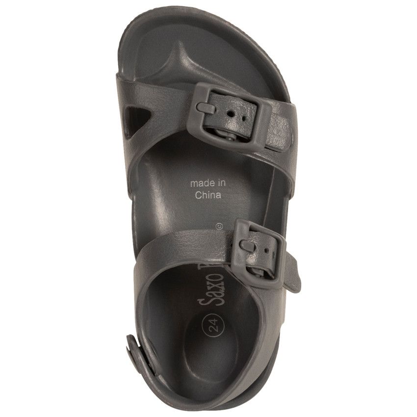 Sandales de plage à double boucle pour garçon - Gris foncé