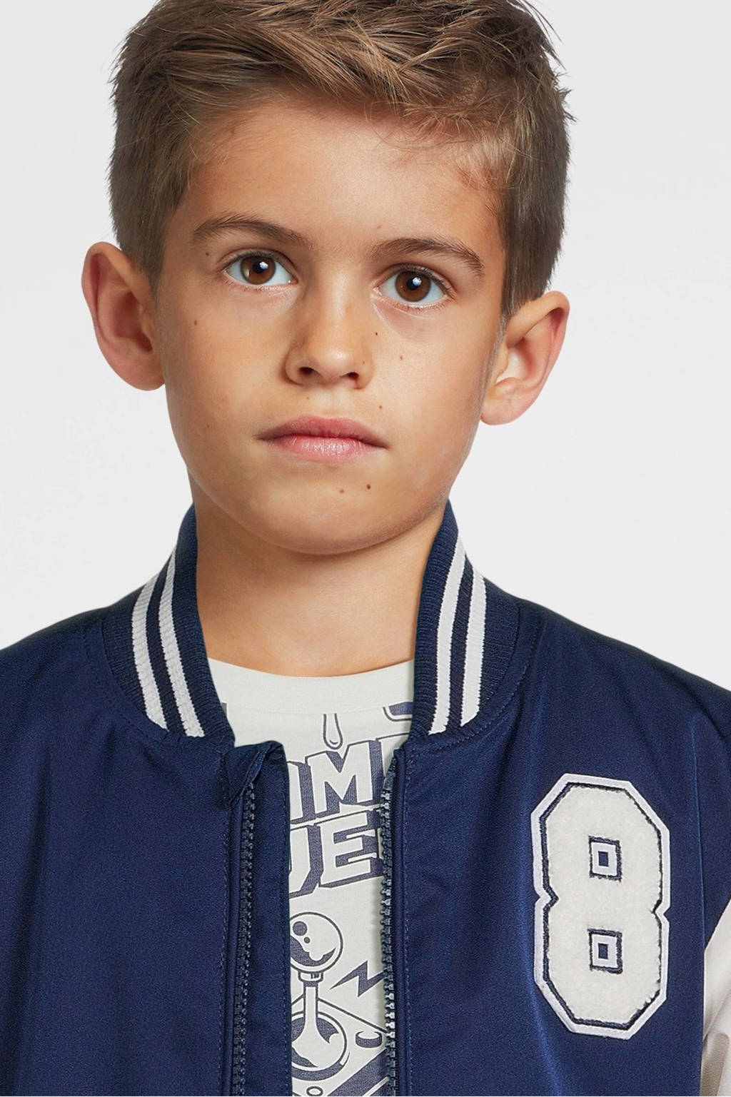 Me & My Monkey baseball jacket Paul navy
