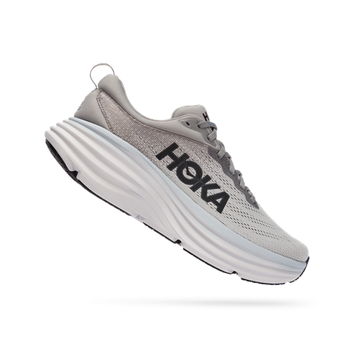 Hoka Bondi 8 Sneakers, Sharkskin/Harbor Mist, 42 2/3