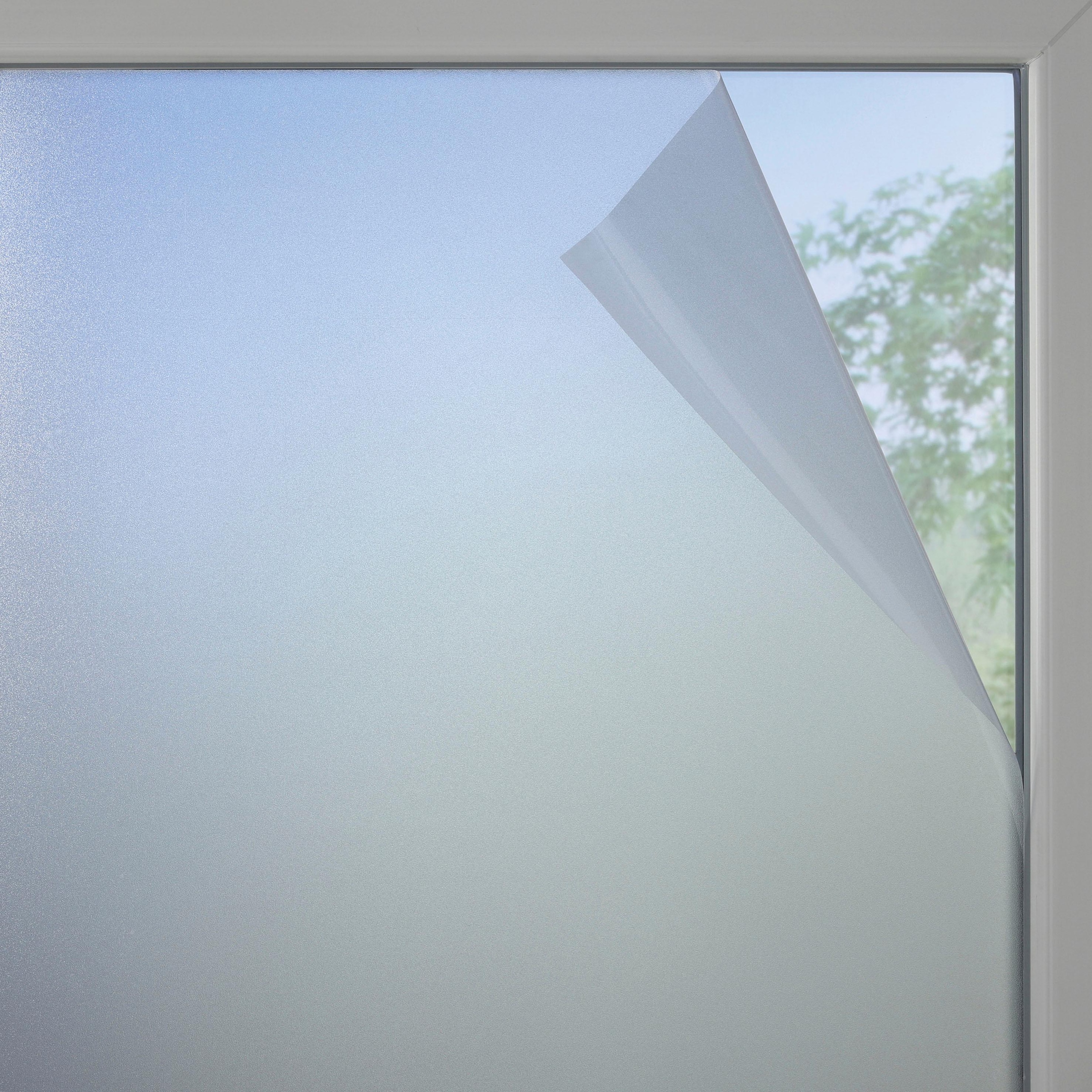 GARDINIA Fensterfolie 1 Stk. halbtransparent glatt statisch haftend filtert UV-Licht