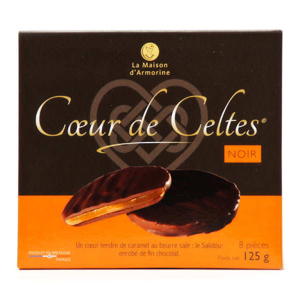 Coeur de Celtes chocolat noir et salidou