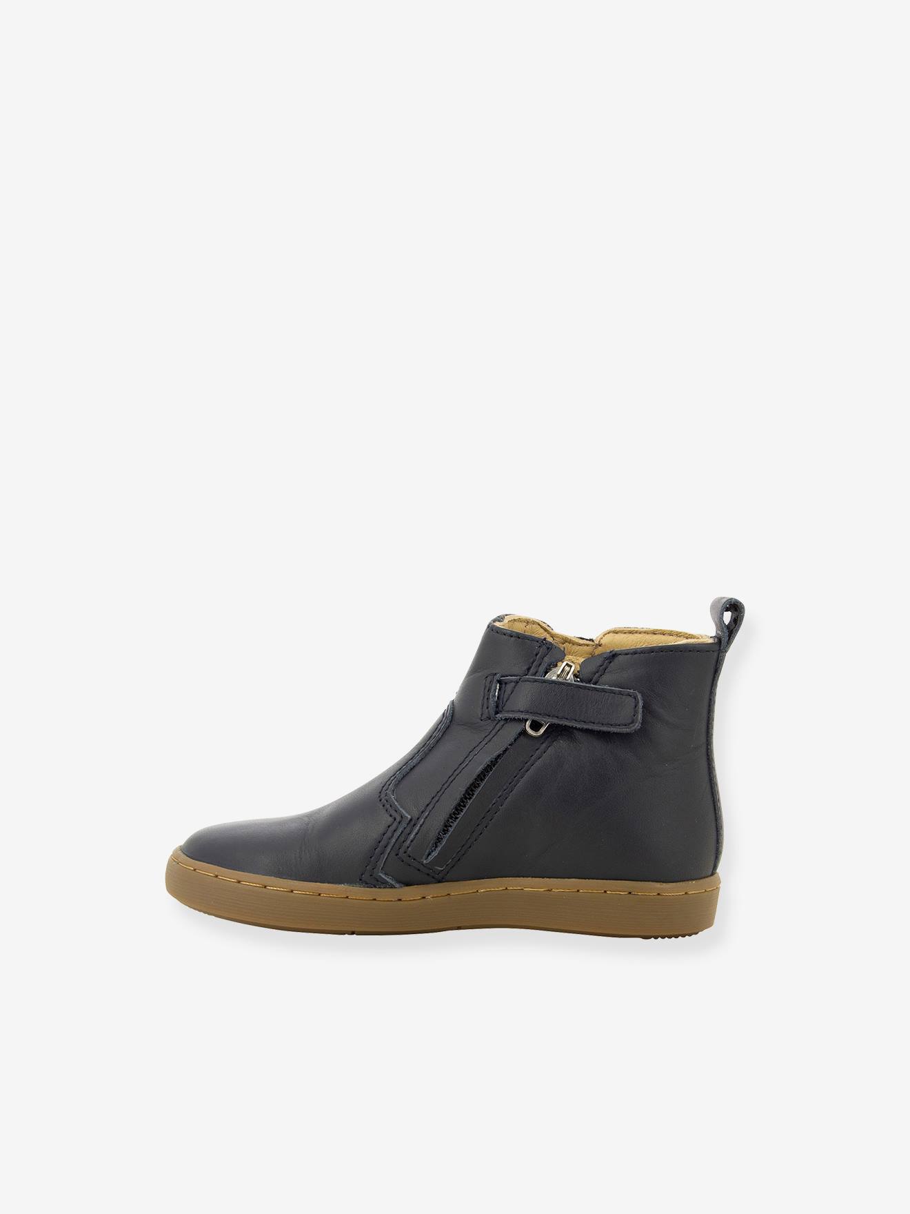 Botas de cano curto Play New Apple Nappa SHOO POM® azul marinho