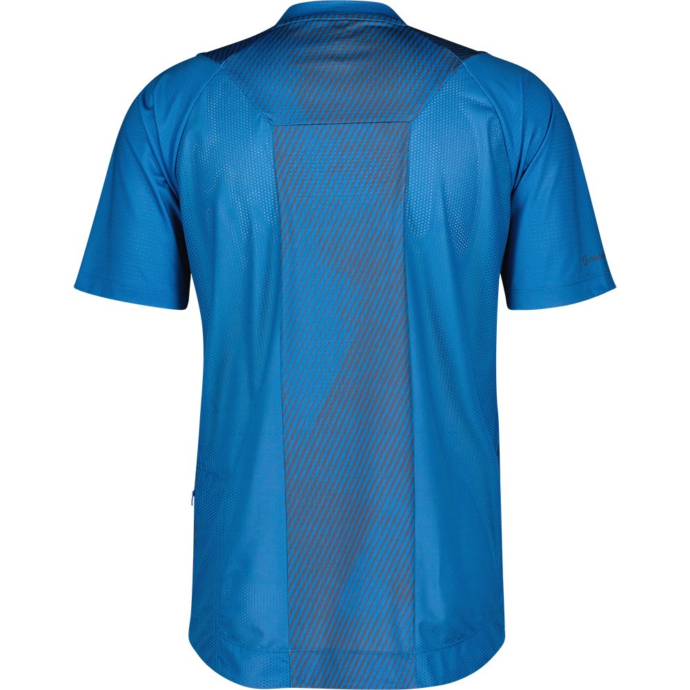 Scott Trail Vertic Zip Radtrikot Kurzarm Herren storm blue midnight blue