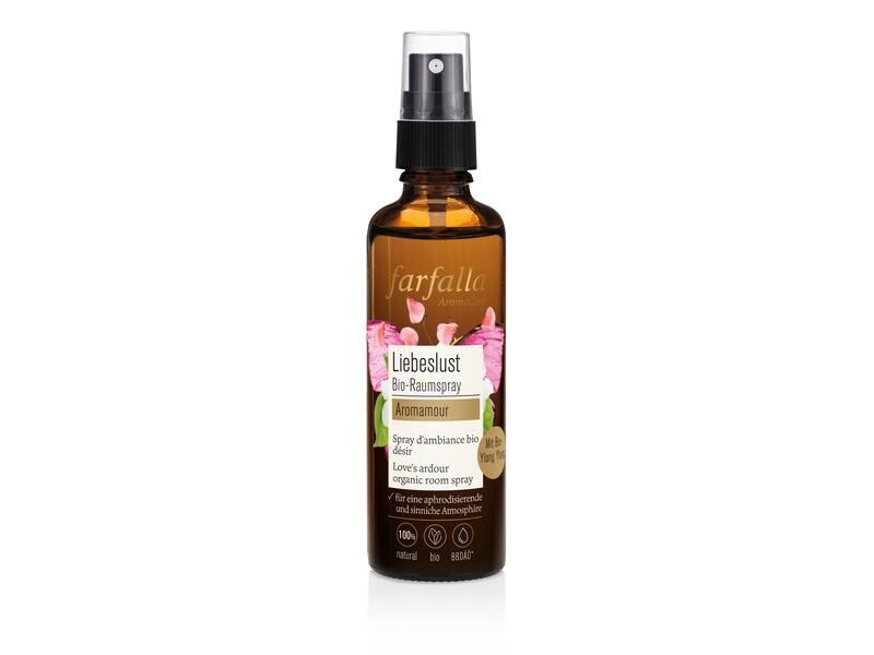 Farfalla Raumspray Aromamour Liebeslust 75 ml Vitalisierender Raumspray bringt die Funken zum Fliegen