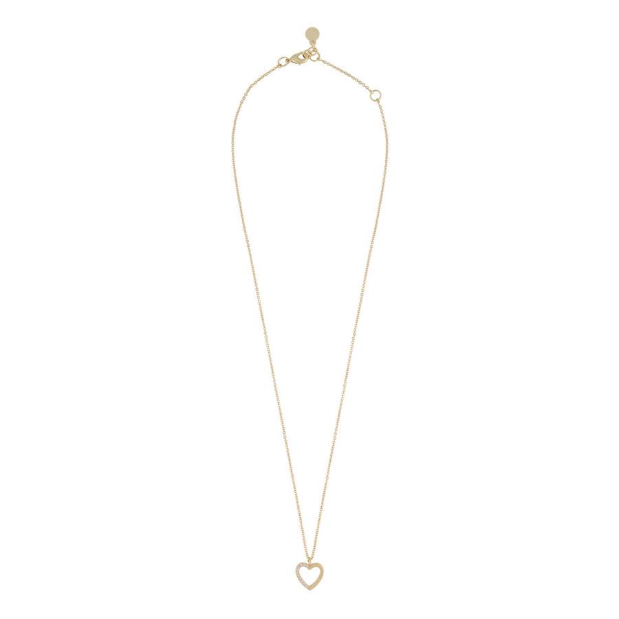 Snö Of Sweden Brooklyn Pendant Necklace Gold/Clear 45cm