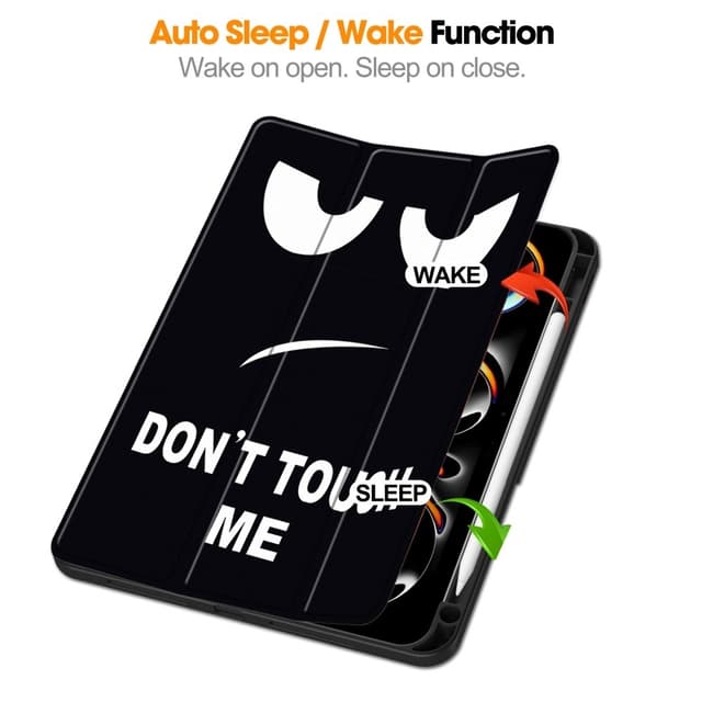 Til iPad Pro 11 (2024) Etui Tre-fold Stativ Tablet Cover med Pen Holder