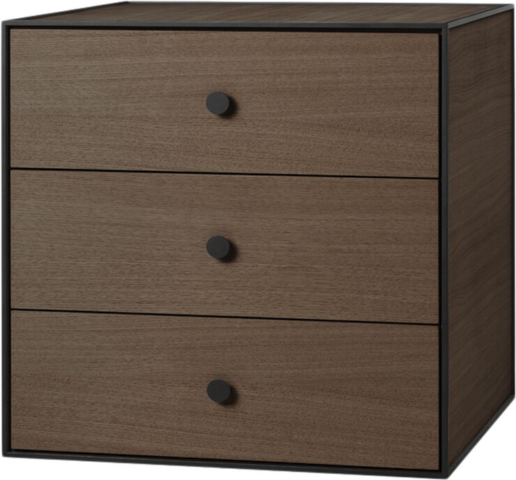 Audo Copenhagen Frame 49 med 3 skuffer - Røget Eg Smoked oak