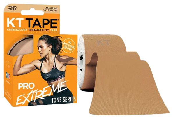 Bande prédécoupée KT TAPE Pro Extreme Tape (20 X 25Cm) Taupe