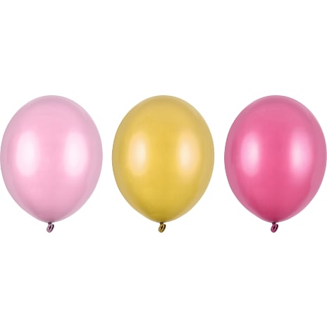 Salling balloner 23 cm 10-pak - Lyserød
