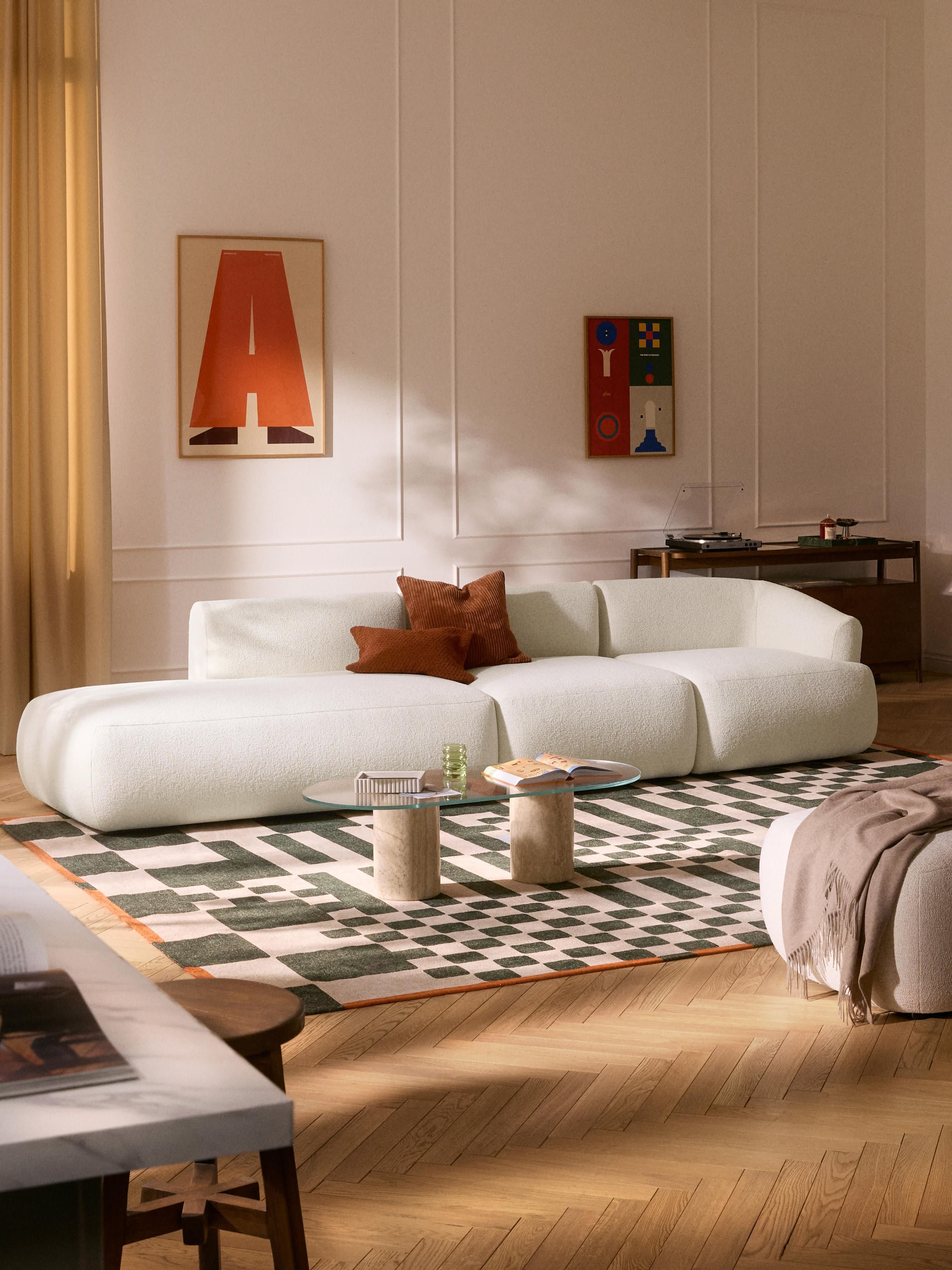 Modulaire bouclé poef Sofia