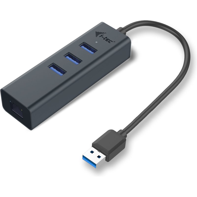 i-tec Metal USB 3.0 HUB 3 Port + Gigabit Ethernet Adapter