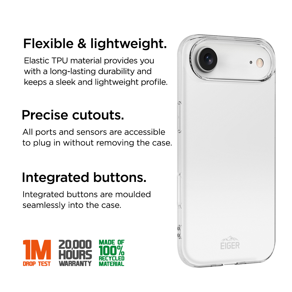 iPhone Air Grip Case Gummi Schutzhülle (EGCA00893) - Transparent