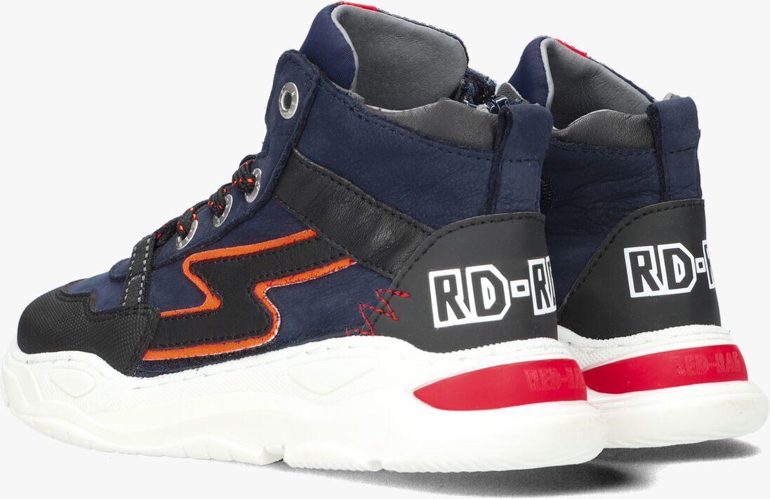RED-RAG blauwe red-rag hoge sneaker 13629
