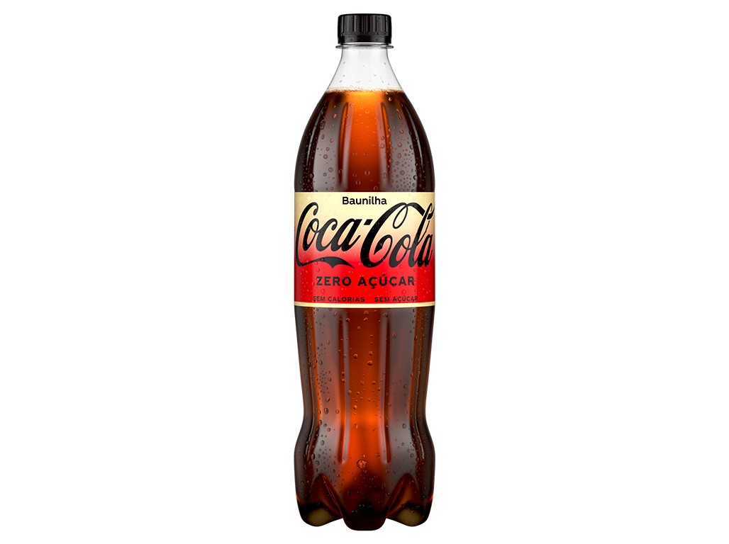 REFRIGERANTE C/ GÁS COCA-COLA ZERO BAUNILHA 1L