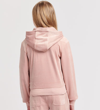 Juicy Couture Cardigan - Tonal - Velour - Adobe Rose