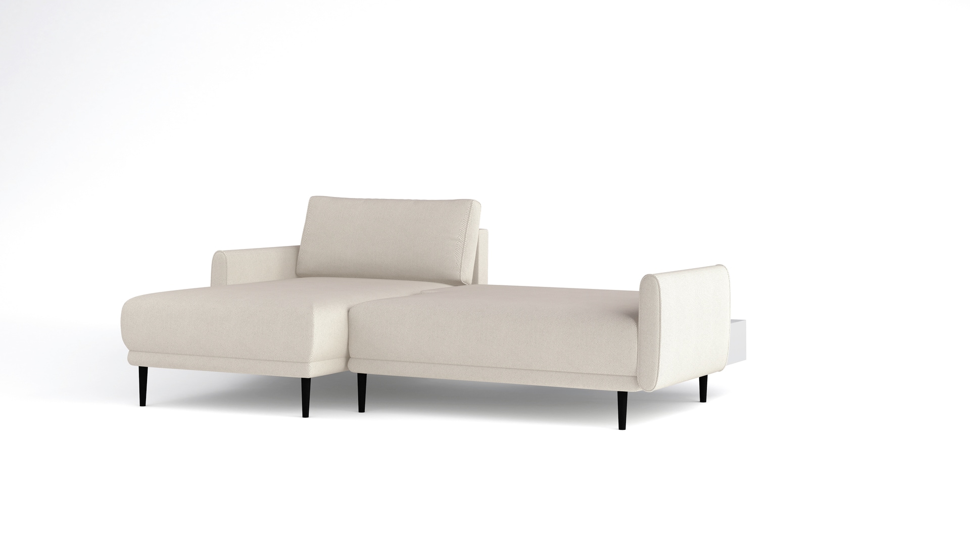 Ecksofa SATTAR 163 x 223 cm beige