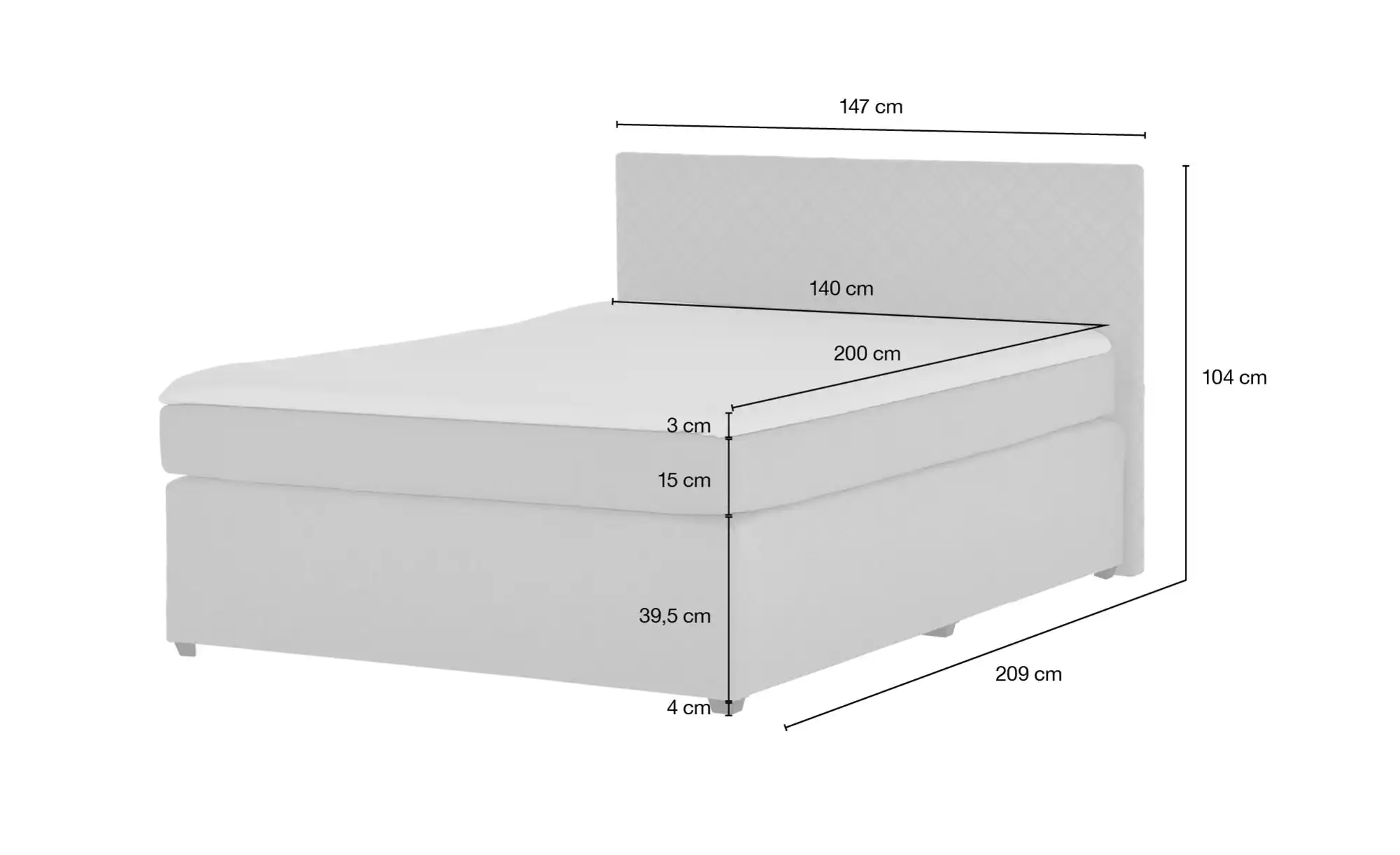 Boxspringbett Countess