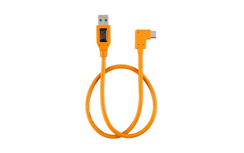Kabel TetherPro USB 3.0 zu USB-C, 0.5 m OrangeUSB 3.0 Anschlusskabel