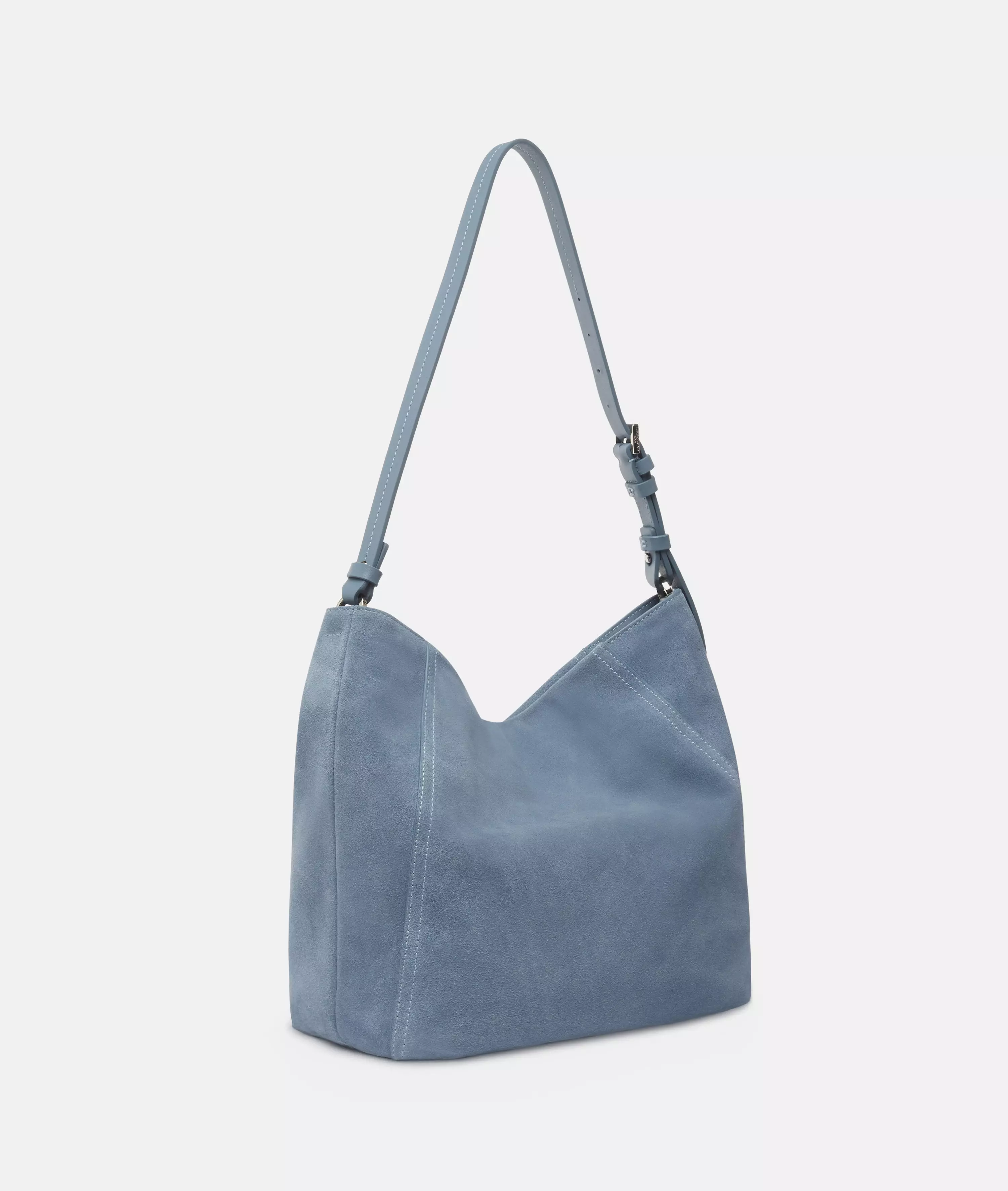 Chudy Hobo M Spacious suede hobo bag