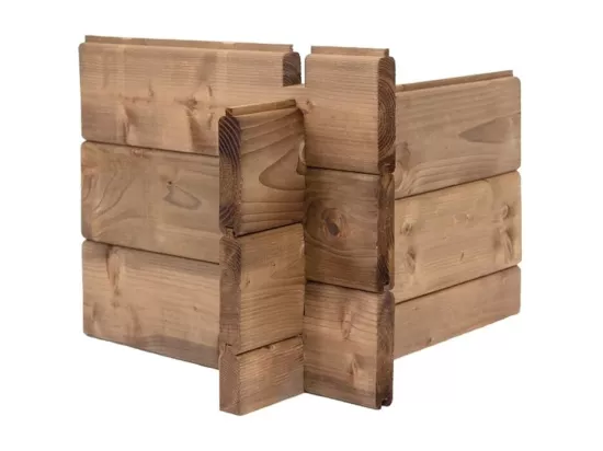Abri de jardin en bois - 12m2 - 4x3m - Traité - Ep. 28mm - Couleur: marron - DOM677 - ALTANKA