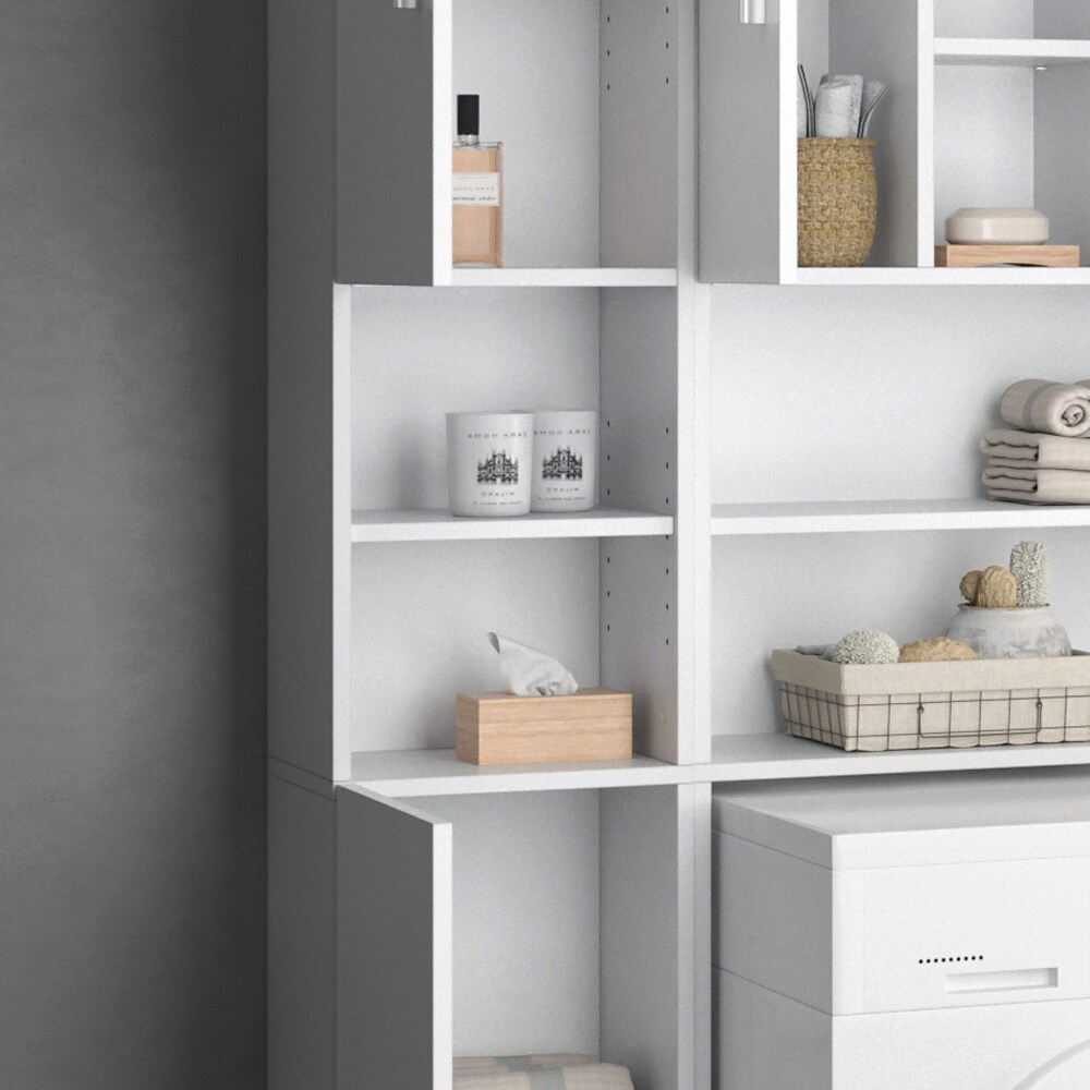 VICCO Anstellschrank LUIS Waschmaschinenschrank Badmöbel Badschrank Hochschrank