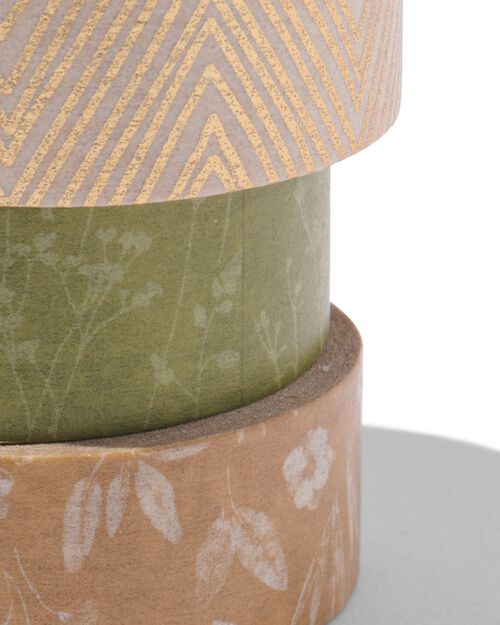 3 rouleaux de ruban adhésif washi