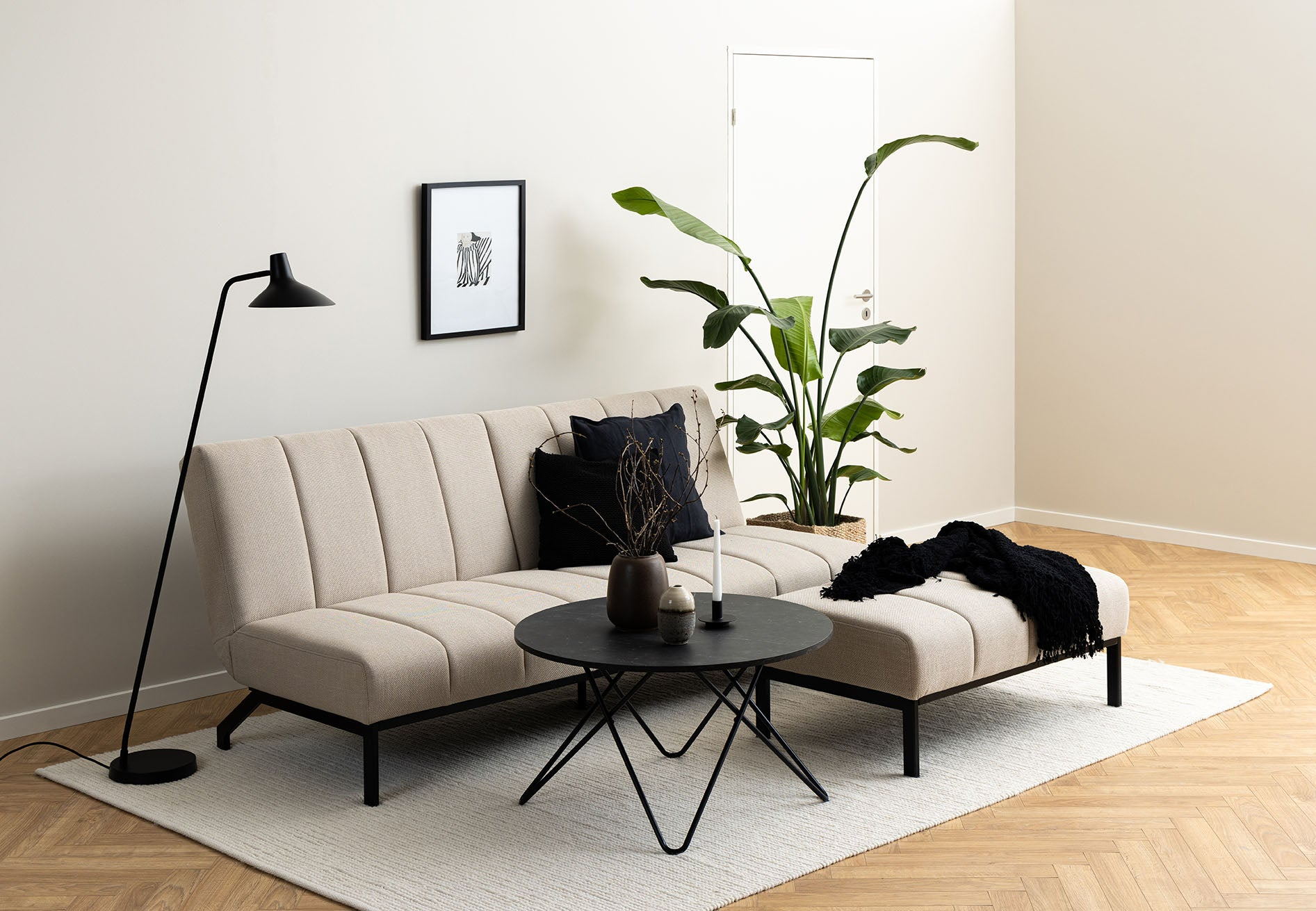 Vilda Slaapbank - 198 x 95cm - Beige