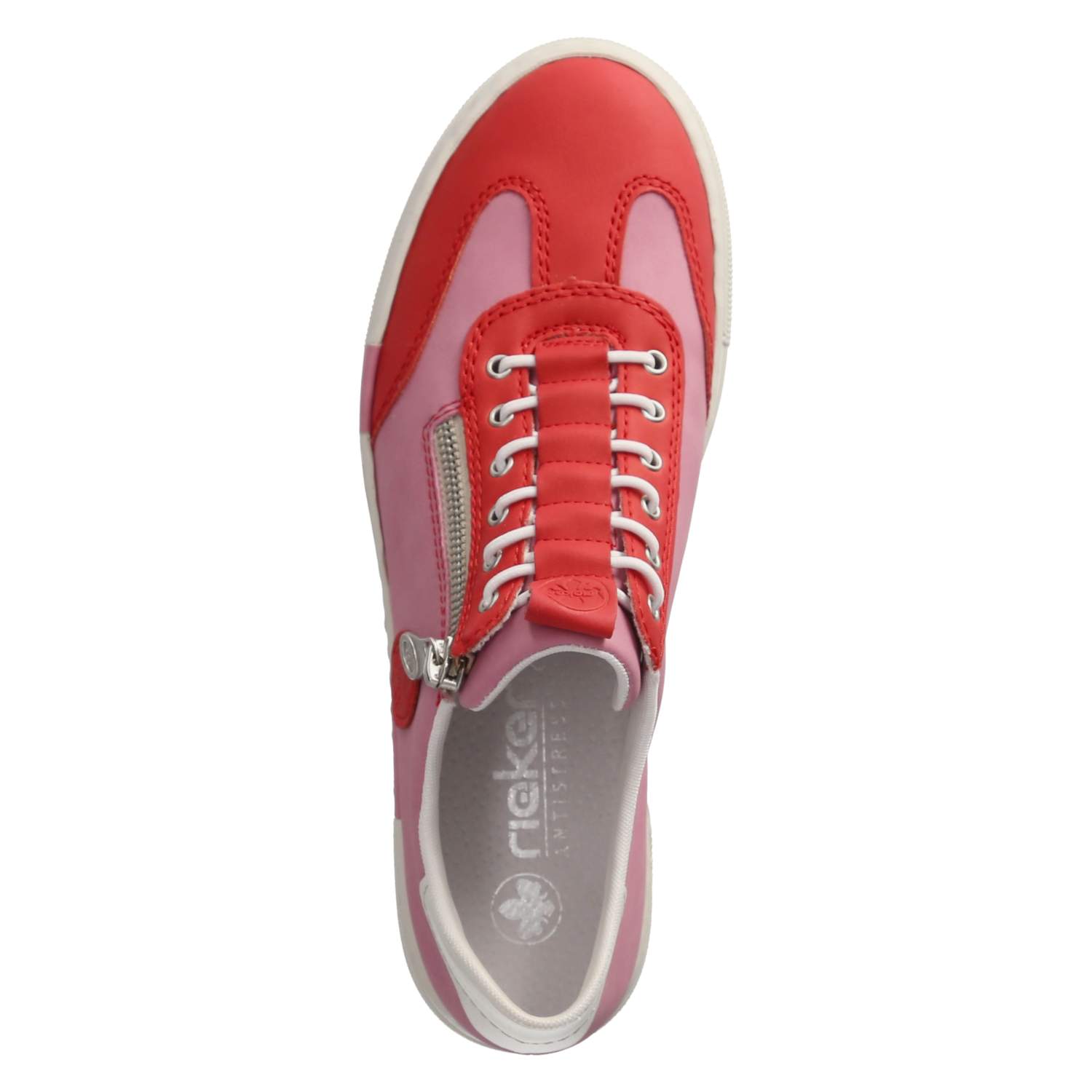 Rieker Low Sneaker - rot kombi