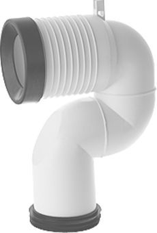 Duravit Divers vario aansluitbocht verstelbaar 18-22cm