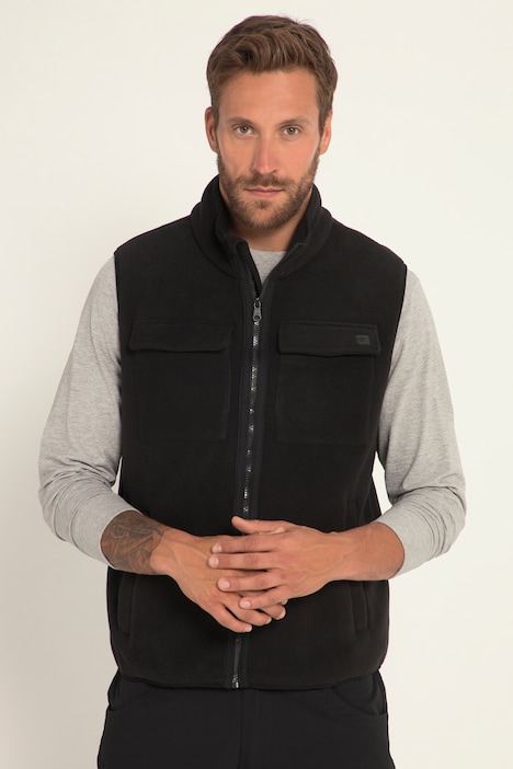 JAY-PI Fleece-Weste, Outdoor, Stehkragen, Taschen