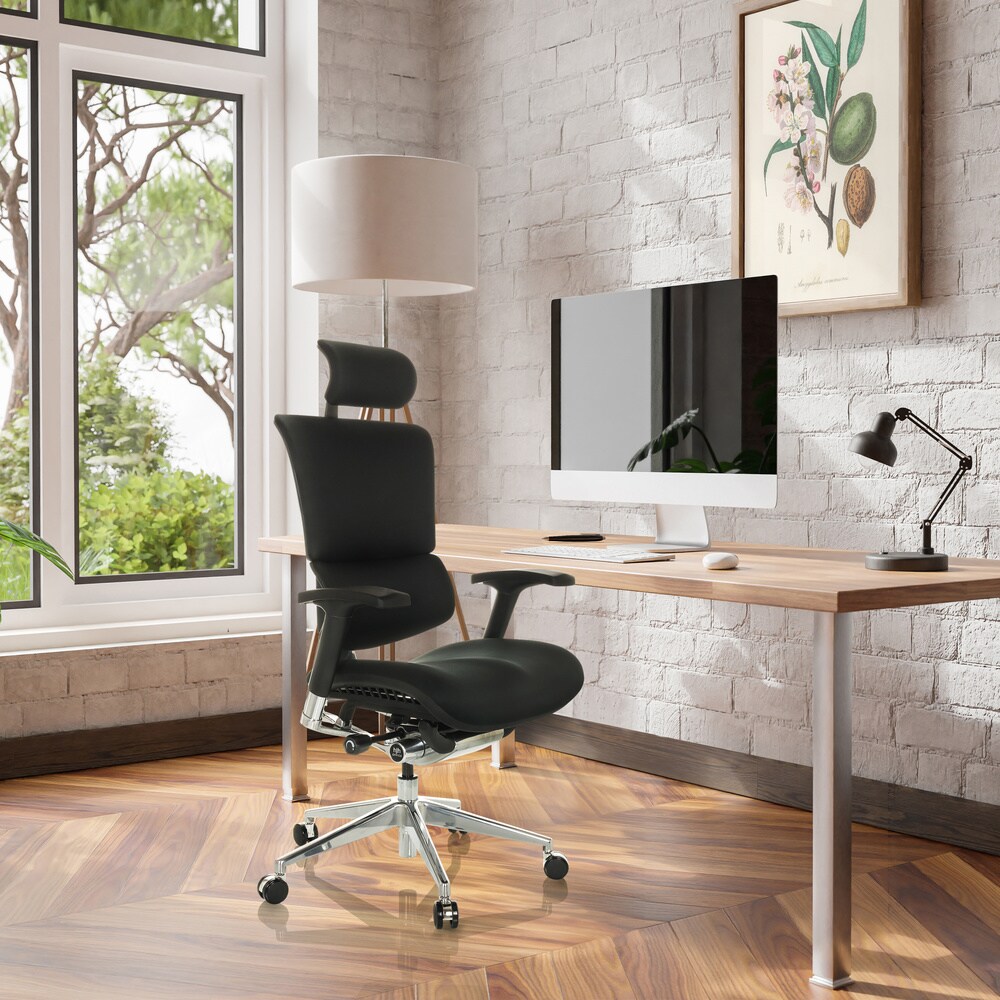 High End Bürostuhl ERGO-U2 F Stoff mit Armlehnen (höhenverstellbar) hjh OFFICE