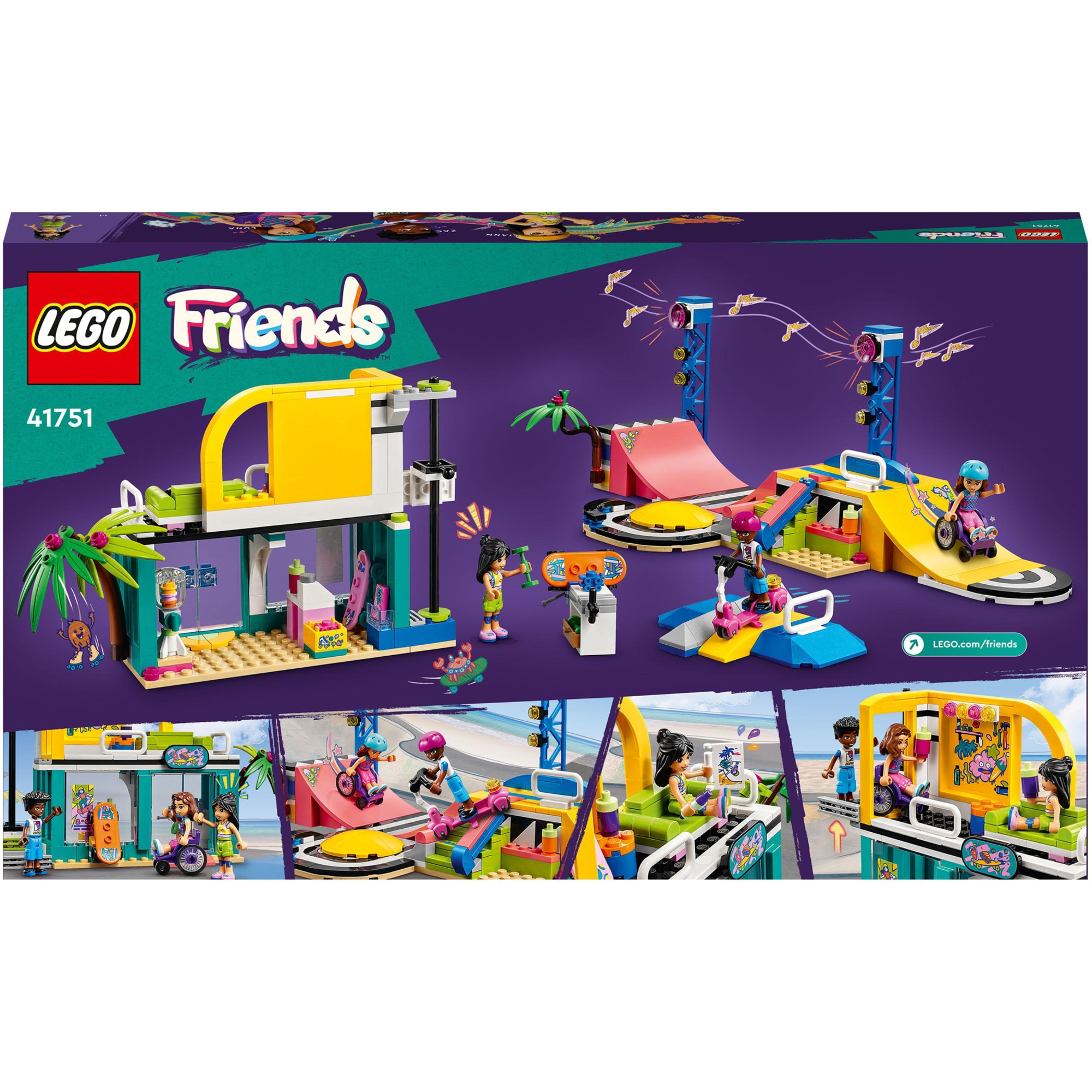 LEGO Konstruktionsspielzeug Friends Skatepark