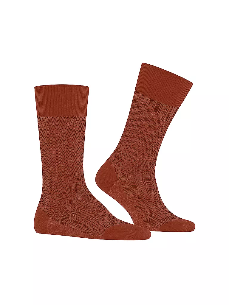 FALKE Socken FALKE MIGHTY NEST terra rot