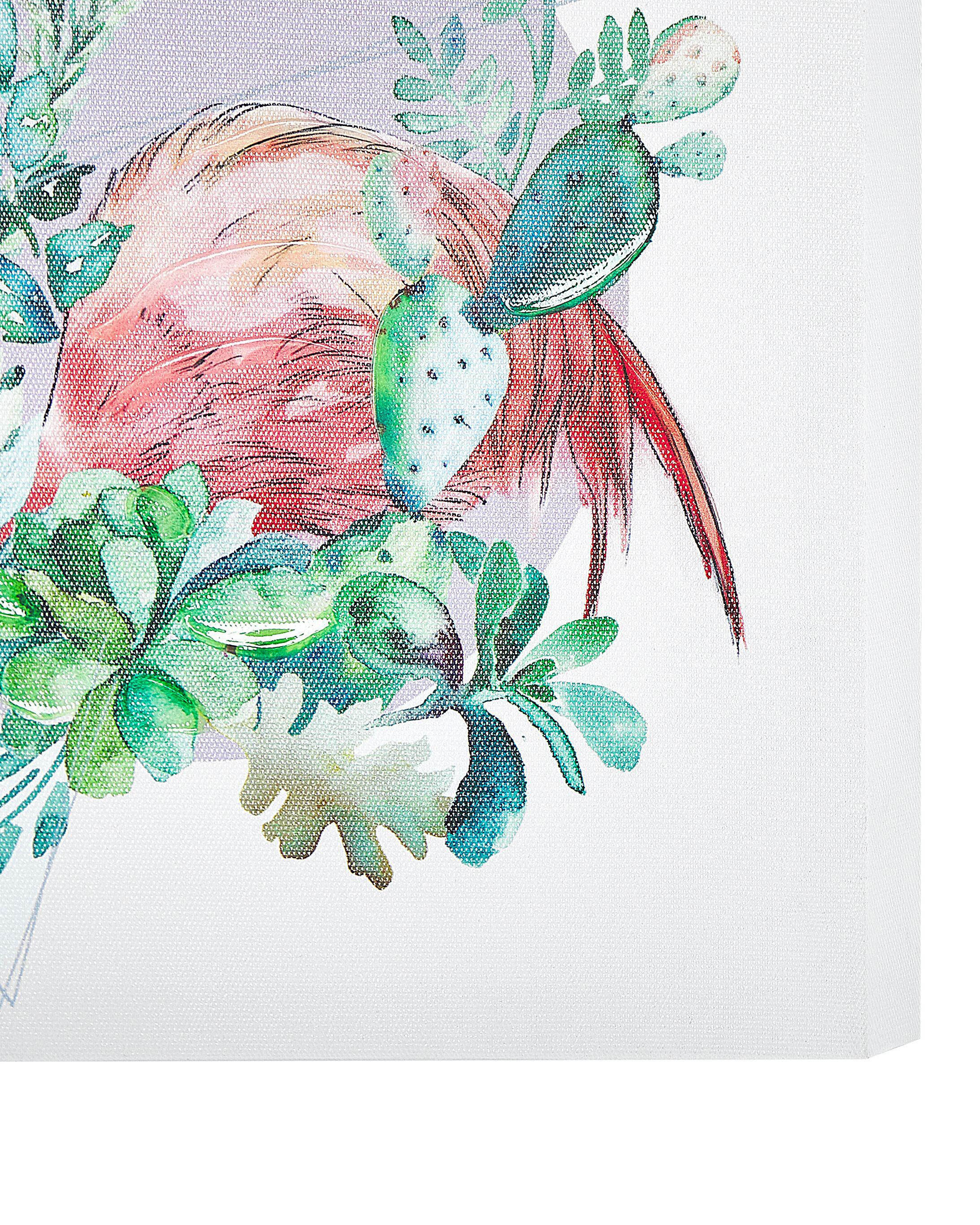 Set van 3 canvassen MENAKA Dieren motief 30 x 30 cm Meerkleurig