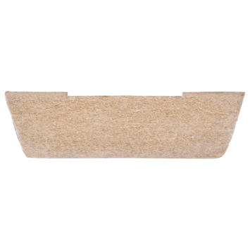 Koplat MDF schuin wit gegrond 12x45mm 270cm