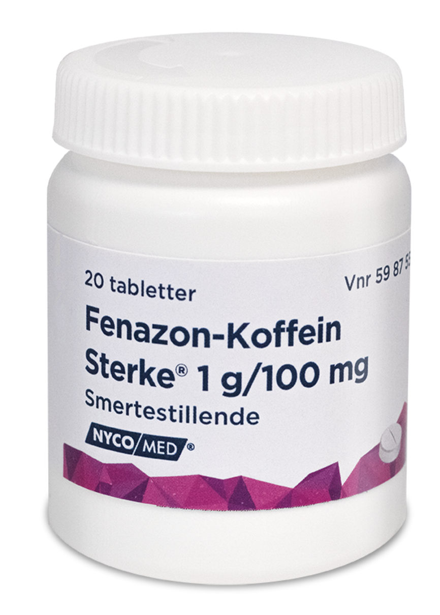 Fenazon-Koffein Sterke tabletter 1 g/100 mg