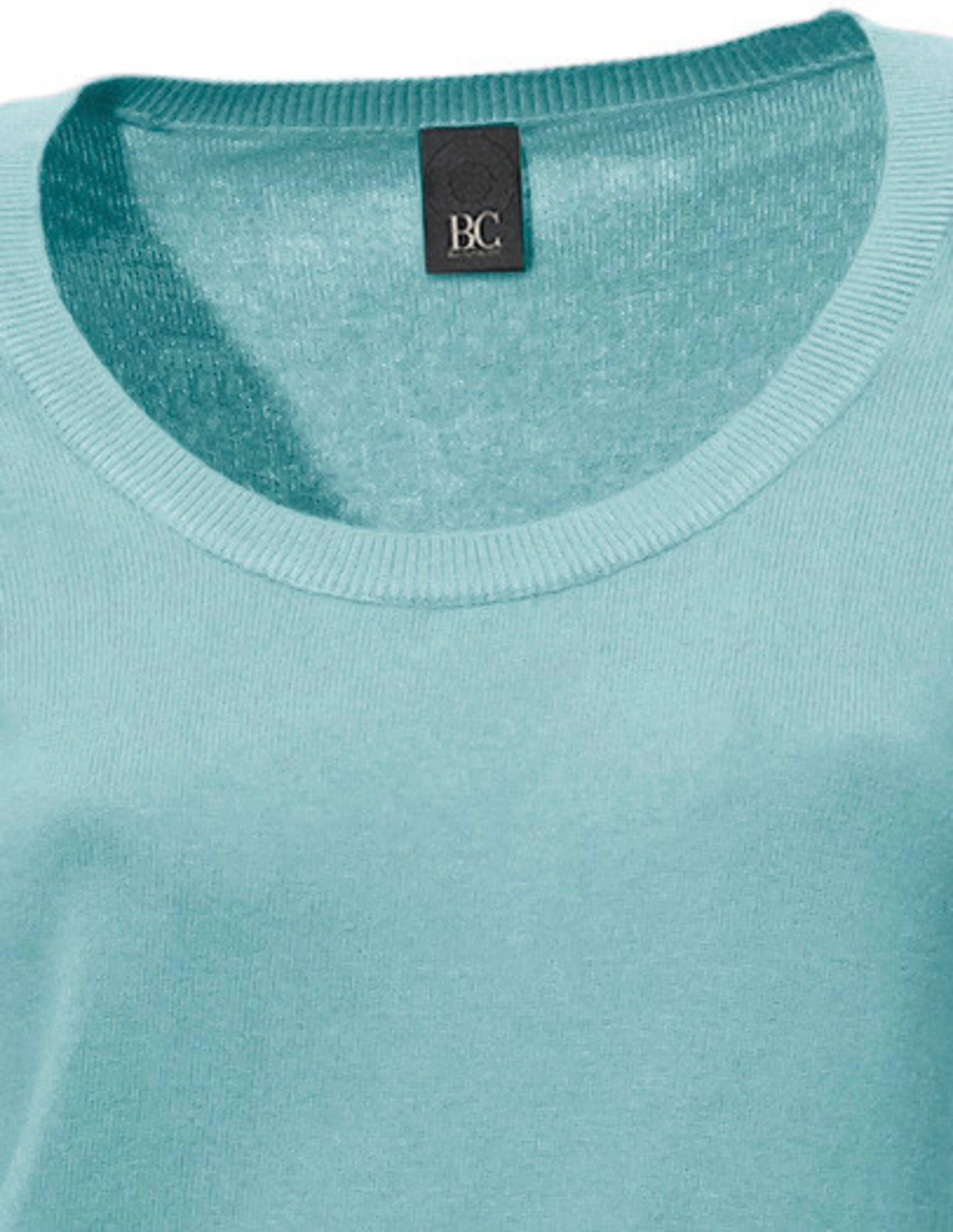 heine Rundhals-Pullover in aqua