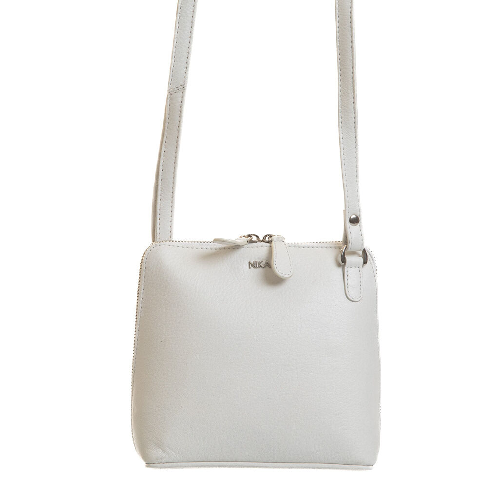 Zubehör - Tasche Umhängetasche Leder weiss