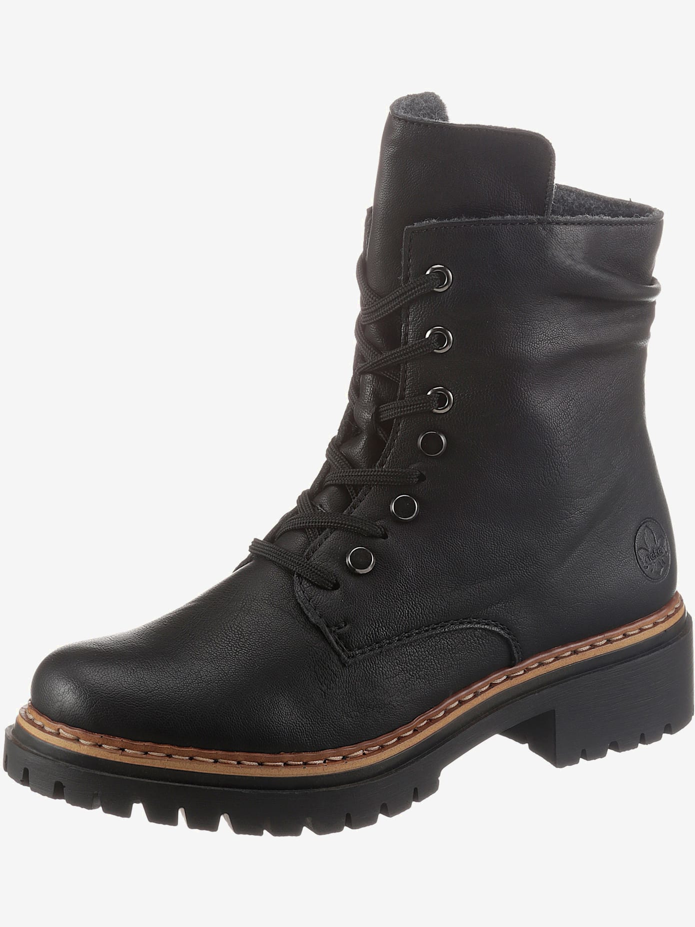 Bottines à lacets fermeture à glissière pour un enfilage facile