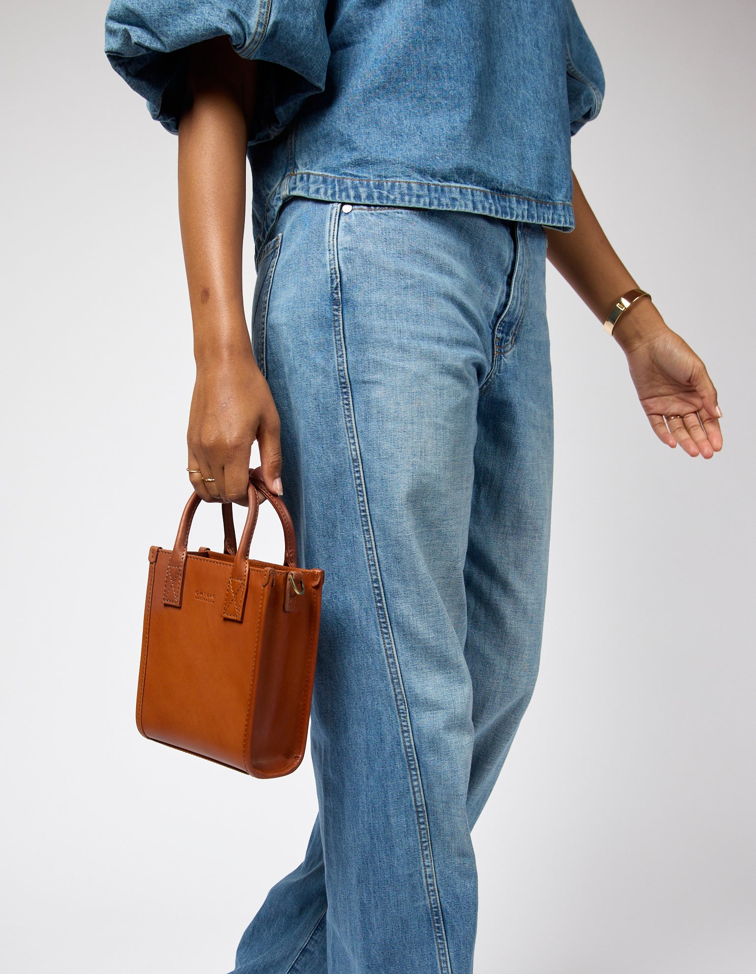Jackie Mini - Cognac Classic Leather