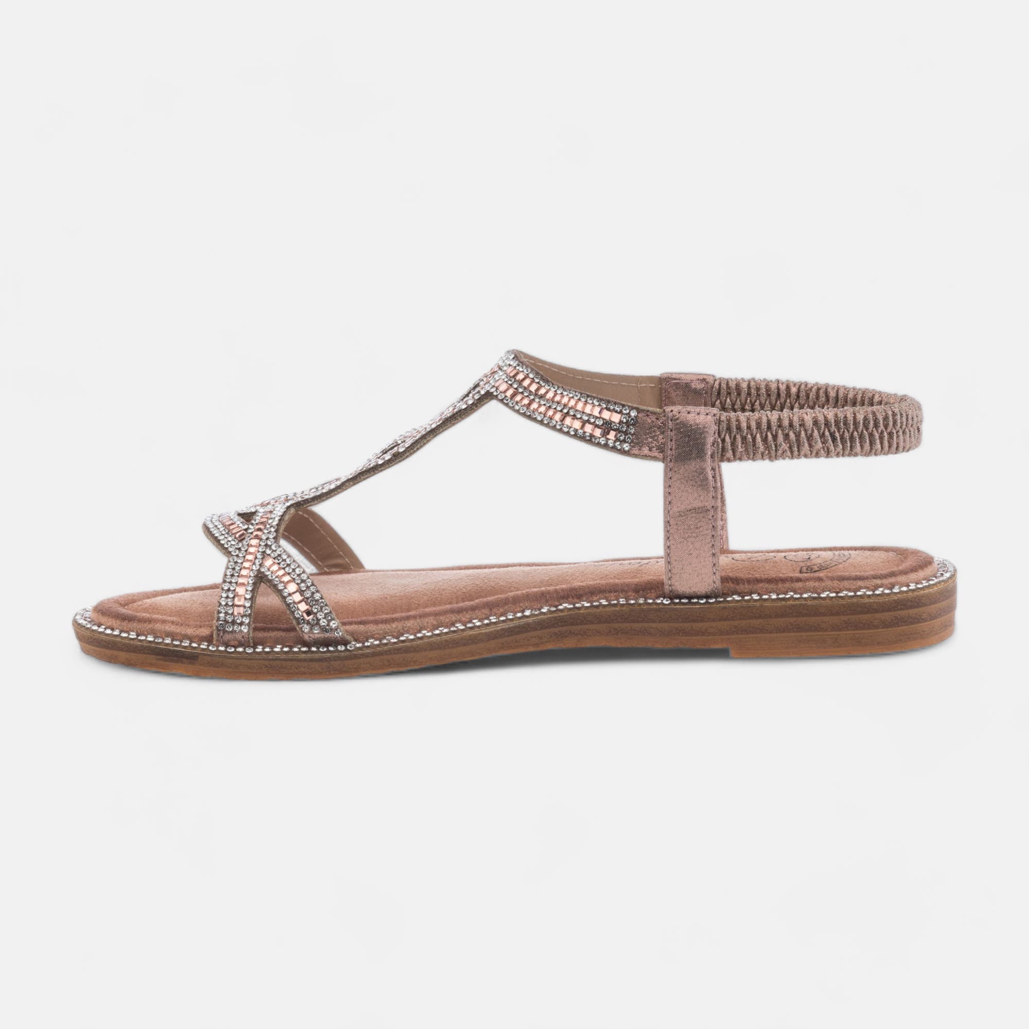 Nu-pieds Femme rose