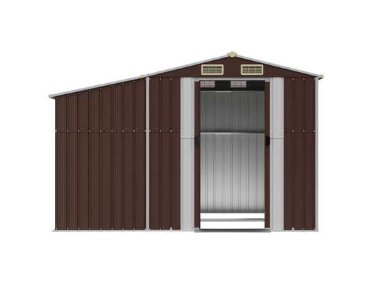 VIDAXL - Abri de jardin marron 277x192,5x179 cm acier galvanisé