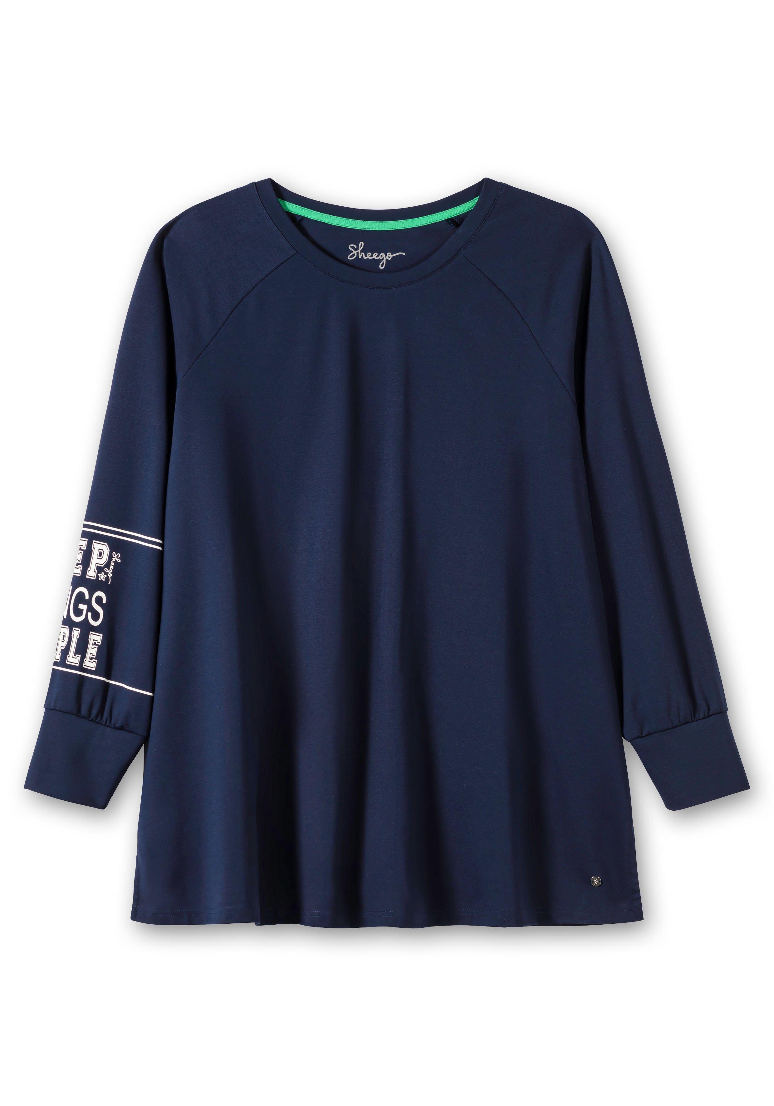 Sweatshirt aus Funktionsmaterial, mit Ärmeldruck