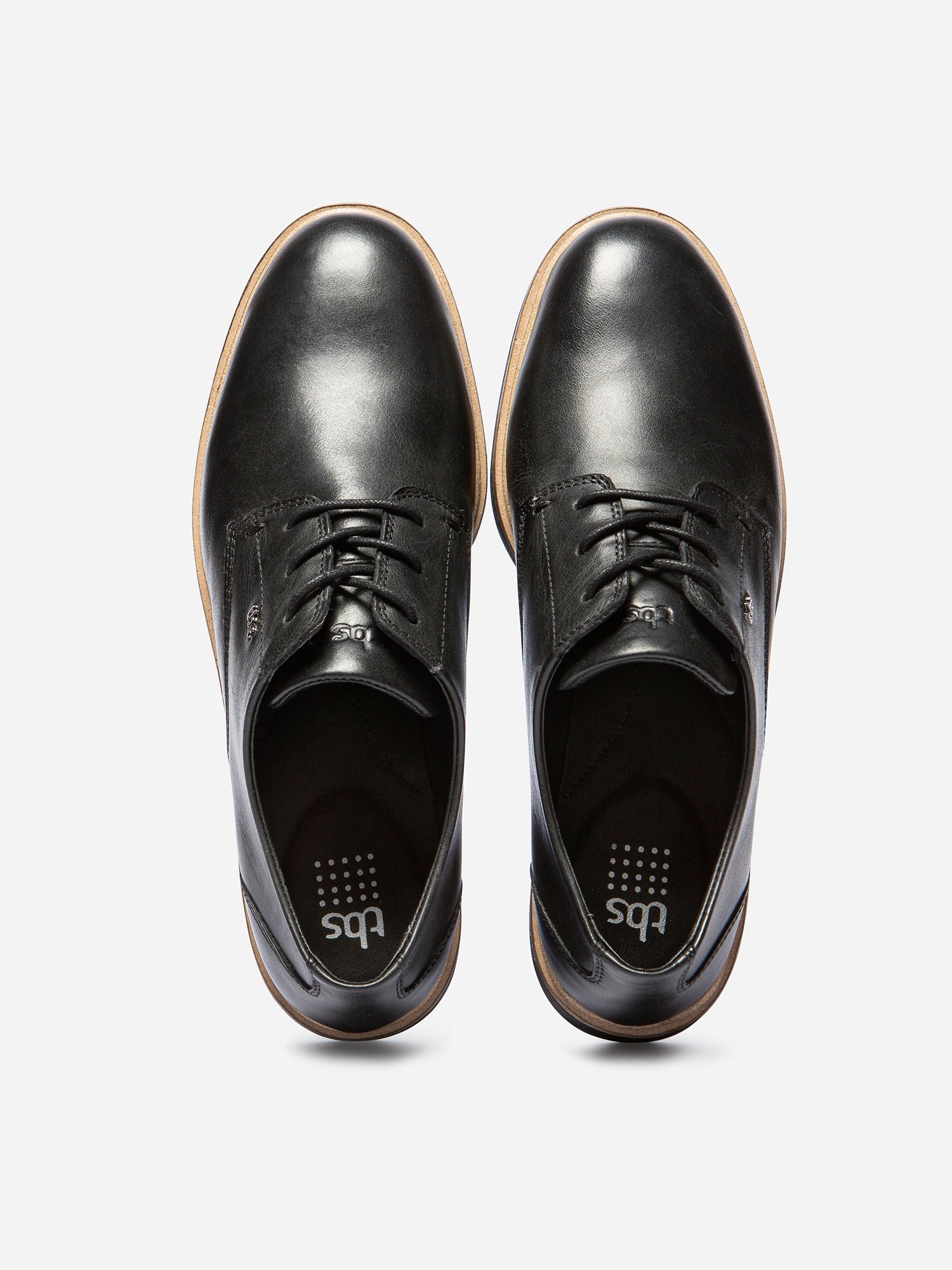 Derbies Femme Confort Purefoam Cuir Noir