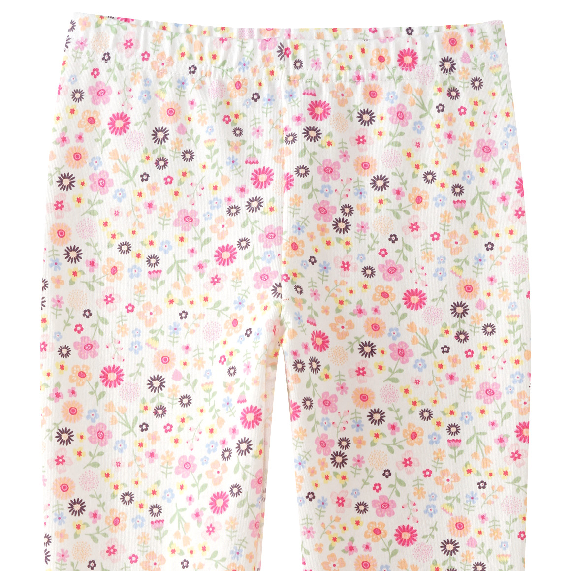 Topolino Mädchen Leggings mit Blümchen-Print weiss / bunt