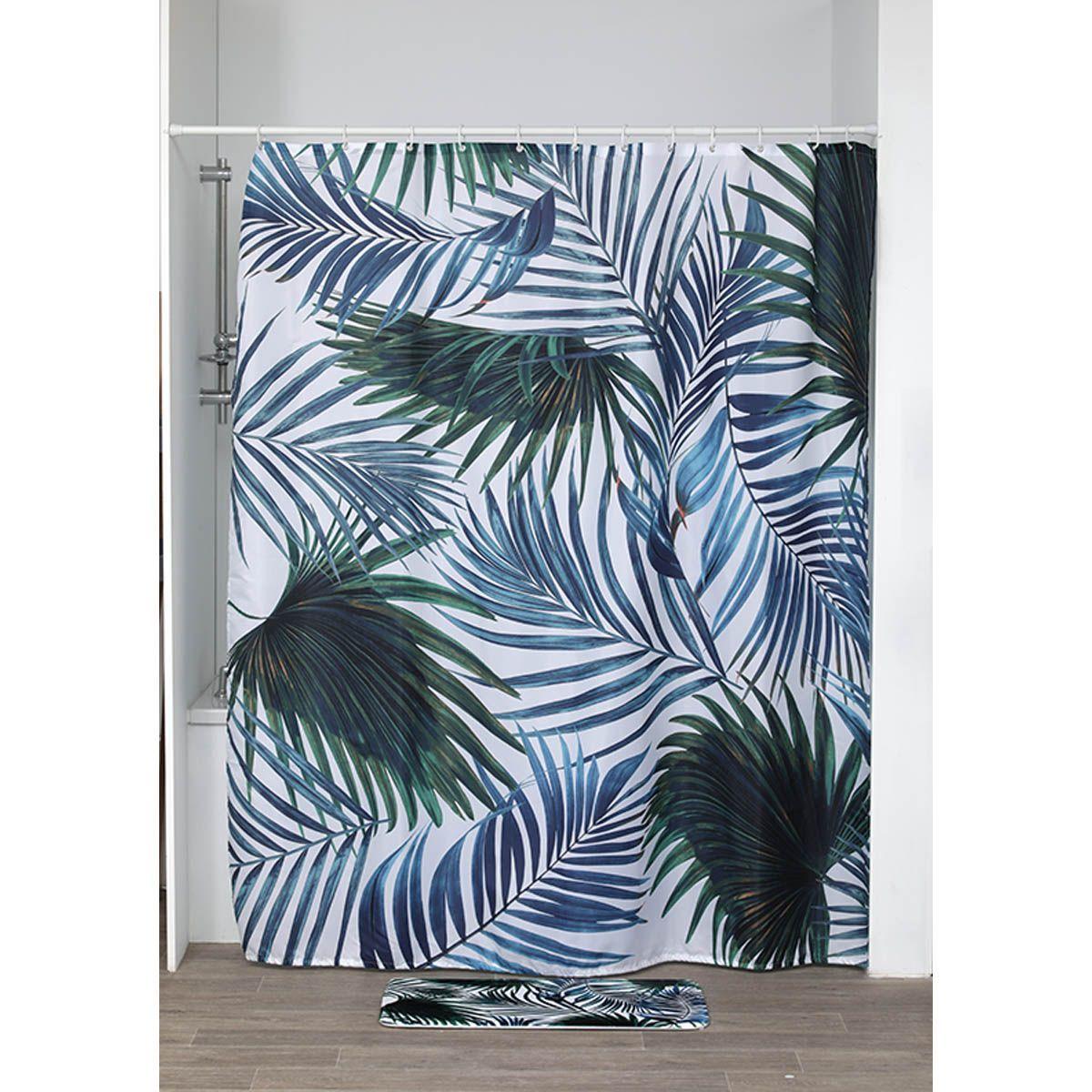 RIDEAU DE DOUCHE 180X200CM TROPICALE