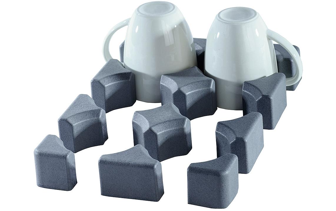 Glas-/Tassen- und Flaschenhalter niedrig 6-teiligHalter für Haushaltsutensilien