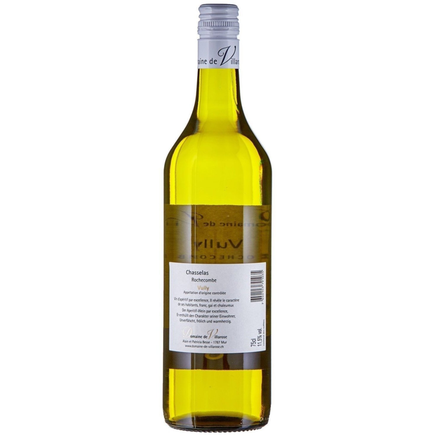 Vully AOC Rochecombe Domaine de Villarose -75cl