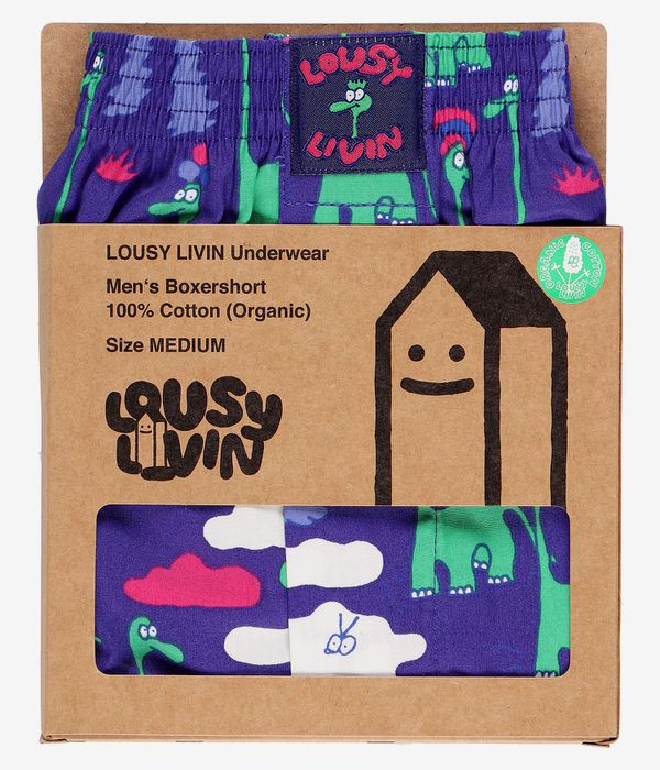 Lousy Livin Dinos Boxershorts (violett)