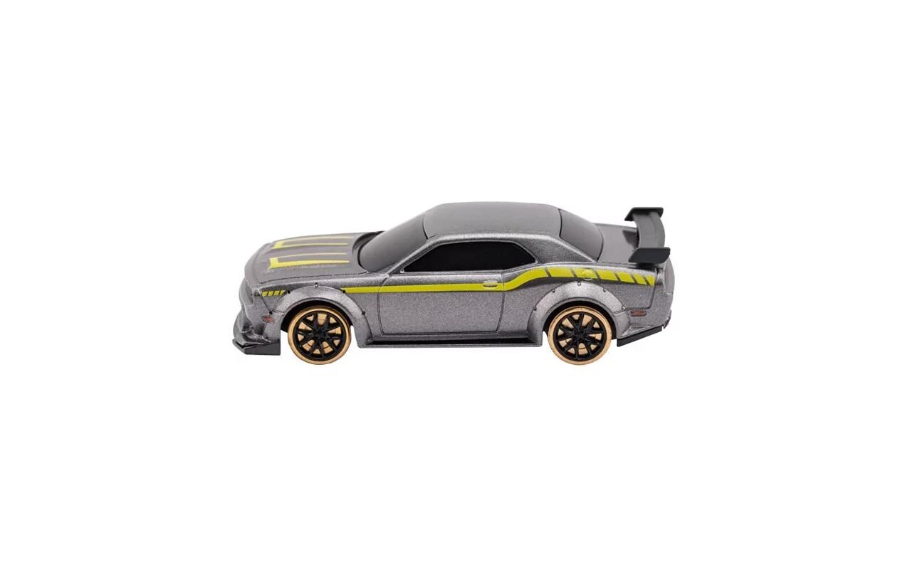 Micro Drift Muscle Car C65, Grau RTR, 1:76Vollwertiges RC-Auto im micro Format